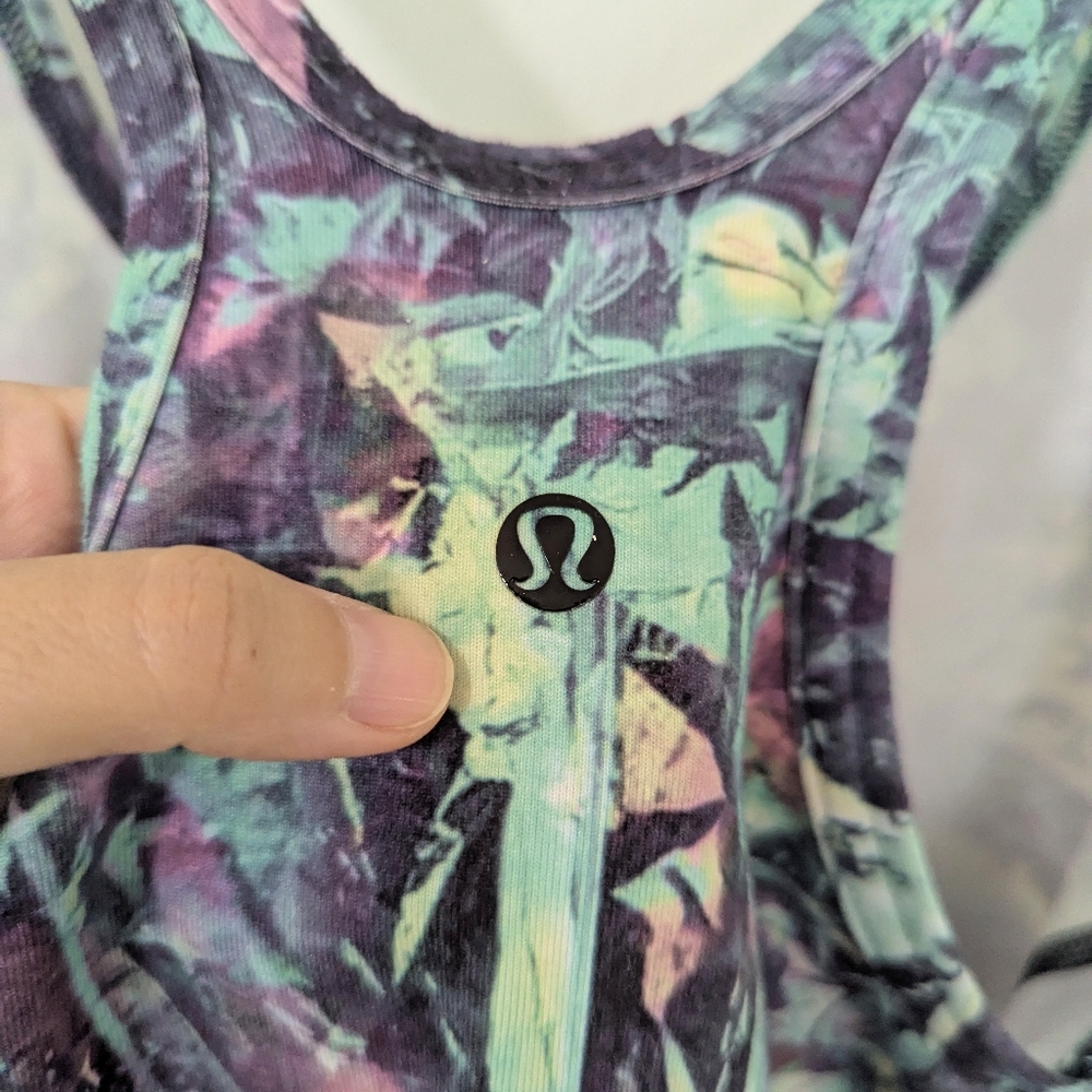 Lululemon Studio Racerback Tank Top Stretch Iridescent Multi Colorful 6 - Picture 7 of 7